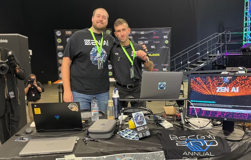 ZEN AI team members at a community technology event